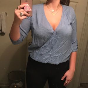 Light blue size large blouse